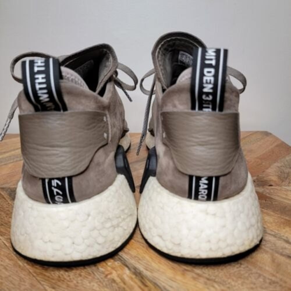 Mens ADIDAS Originals NMD C2 Taupe Brown Casual Sneakers BY9913 Size 12 Shoes - Picture 4 of 11